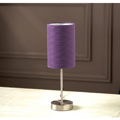 Touch Table Lamp with Ripple Shade -