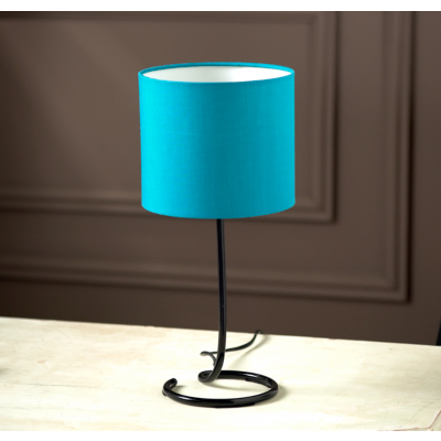 Twisted Metal Table Lamp - Blue, Black