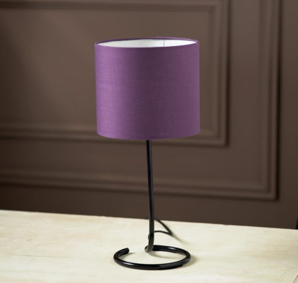 ASDA Twisted Metal Table Lamp - Purple, Black