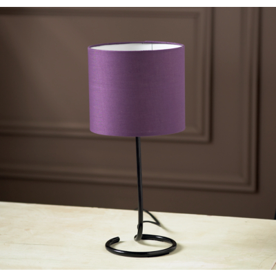 Twisted Metal Table Lamp - Purple, Black