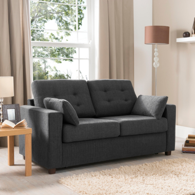 Tomlin Tolmin Button Sofa Bed - Grey, Grey 505244949085