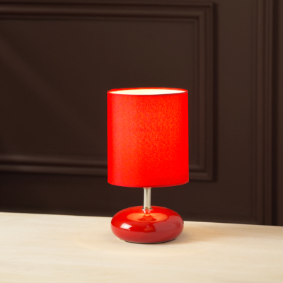 ASDA Pebble Table Lamp - Red, Red AS1822-FRD
