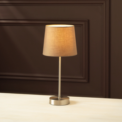 Pebble Touch Stick Table Lamp, Brown