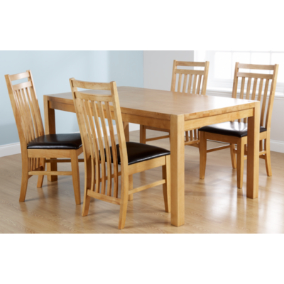 ASDA Dorset 5 Piece Dining Set, Pine EVELYN