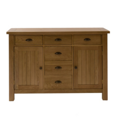 ASDA Beaumaris Solid Oak Large Sideboard, Natural Oak