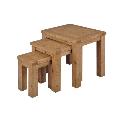 Solid Oak Nest of Tables 5286