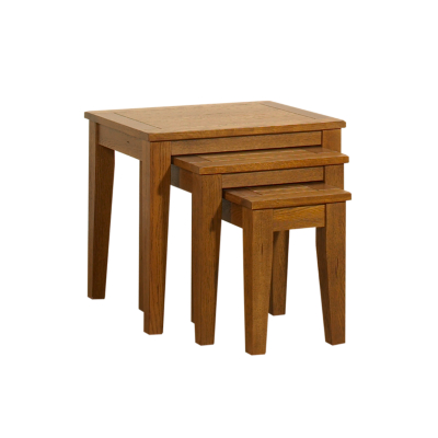 ASDA Winchester Solid Oak Nest of Tables 5693