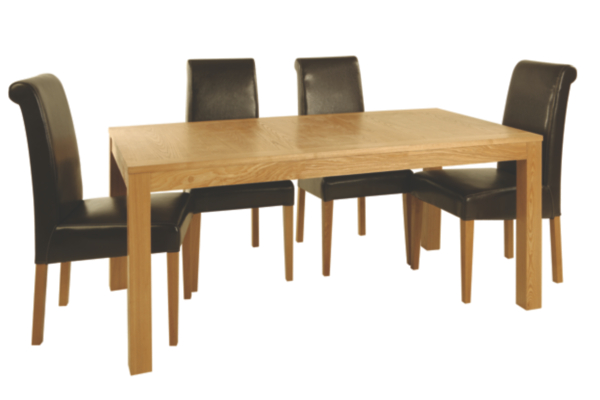 ASDA Studio Large Dining Table and 4 Chairs `STD 4000A