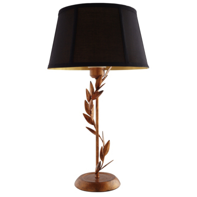 ASDA Gold Leaf Table Lamp, Black AS3863