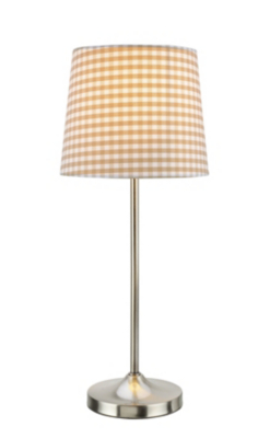 ASDA Red Check Table Lamp, Red `TMT - 2451