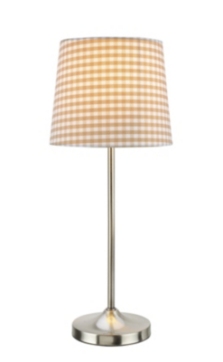 ASDA Red Check Table Lamp, Red `TMT - 2451