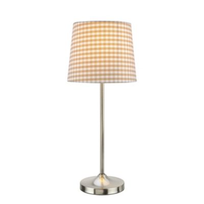 Red Check Table Lamp, Red `TMT - 2451