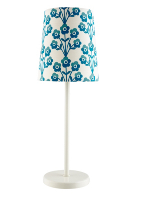 ASDA Teal Floral Table Lamp, Cream `TMT - 2454