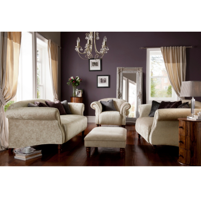 Jasper Medium Sofa in Champagne Sofas & Armchairs at ASDA