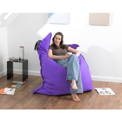 Plain Lazy Bean Bag in Purple, Purple `95621