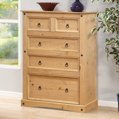 Aztec Pine Chest 3 2 Chest of Drawers DF035811