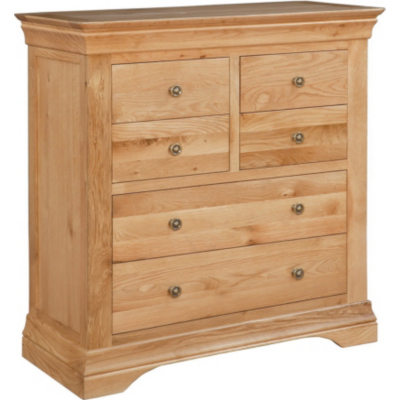 Constance Oak 4 Over 2 Chest of Drawers DF04131
