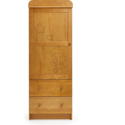 Obaby Tiny Tatty Teddy Single Wardrobe - Country Pine,