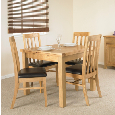 Flip Clifton Flip Dining Table and 4 Slat Back Chairs