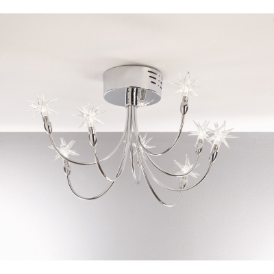 ASDA Chrome Starburst Ceiling Light Fitting,