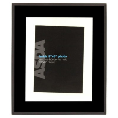 Black Glass Photo Frame, Black
