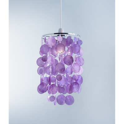 ASDA Easy Fit Capiz Light Pendant - Pink