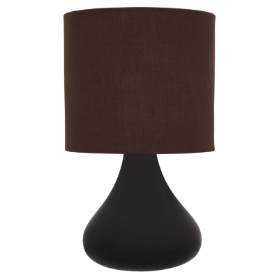 ASDA Ceramic Table Lamp - Chocolate, Brown