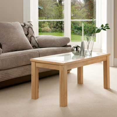 Memphis Coffee Table - White Glass
