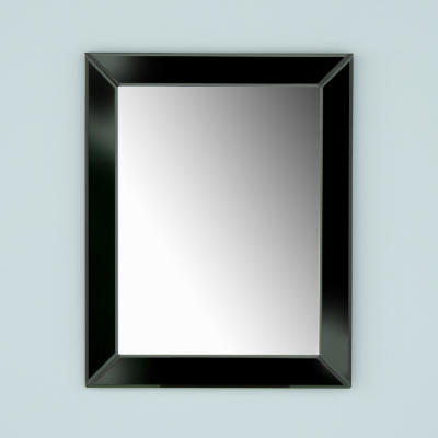 Black Bevelled Mirror 40x50cm
