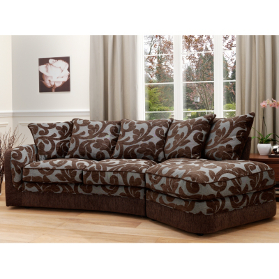 Arizona Left Hand Angled Fabric Sofa Bed -