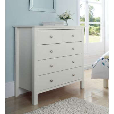 ASDA Clovis Chest of Drawers, Soft White 2372120545