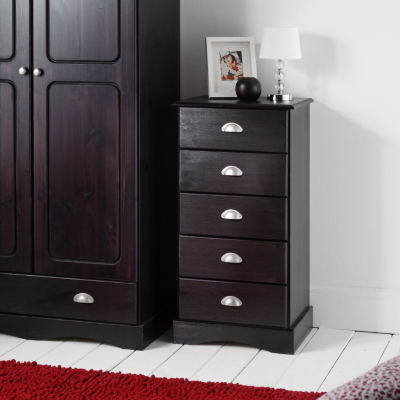 Amd Camden Narrow Chest of Drawers, Black 17200554