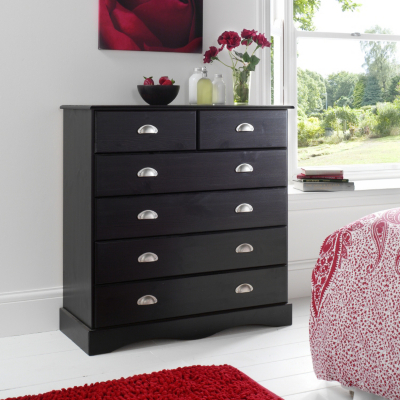 Camden Large Chest of Drawers, Black 17201354