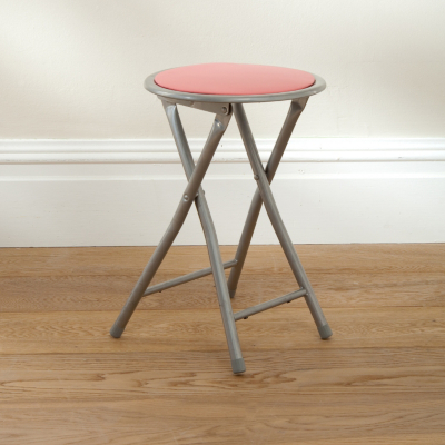 Pink Folding Stool