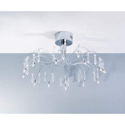 ASDA Chrome Raindrop Ceiling Light Fitting,