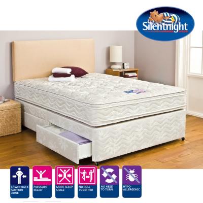 Silentnight Miracoil3 Cushion Top Double Divan 2
