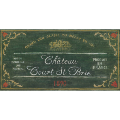 ASDA Vintage Chateau Printed Canvas Wall Art -