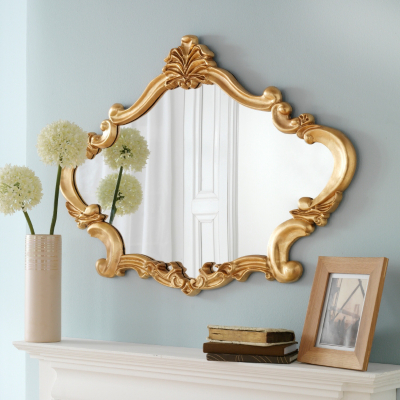 ASDA Gold French Overmantle Mirror