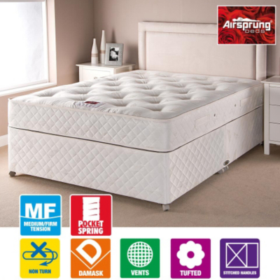 Airsprung Pocket Sprung Divan - Double No