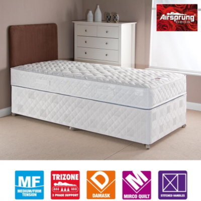 Trizone Divan - Single No Storage,