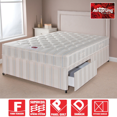 Airsprung Ortho Divan - Double No Storage,