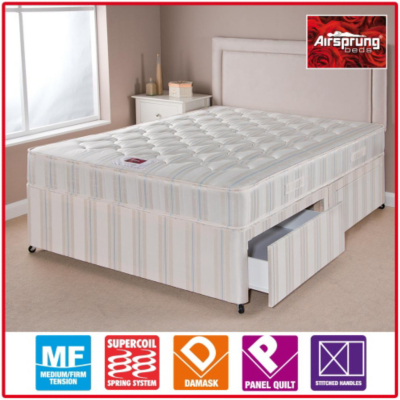 Ortho Divan - Double 4 Drawers, Beige