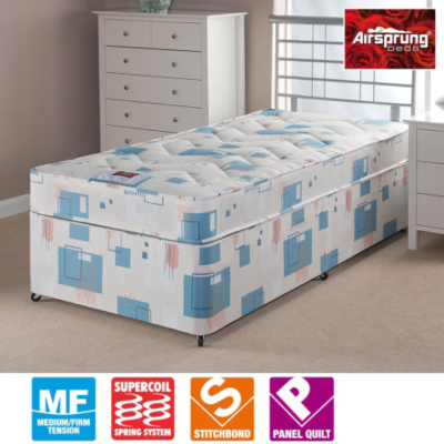 Airsprung Quilted Divan - Single No Storage,