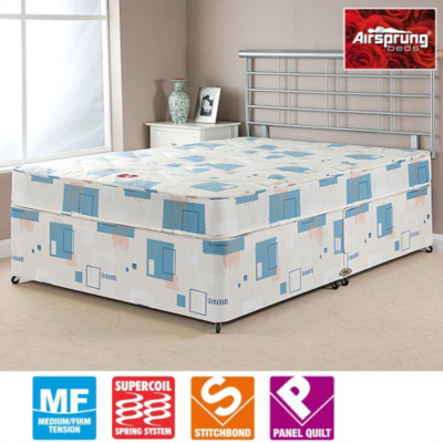 Airsprung Quilted Divan - King No Storage, Cream