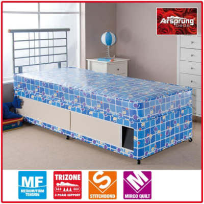 Airsprung Kids Waterproof Divan - Single Slide