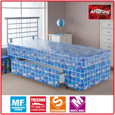 Airsprung Kids Waterproof Divan - Single Drawer