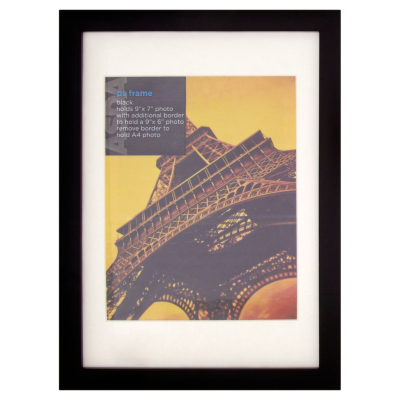 ASDA Black Angled Photo Frame - A4, Black