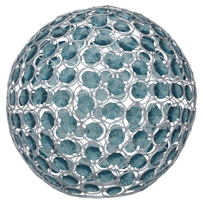 ASDA Beaded Sphere Light Pendant - Teal