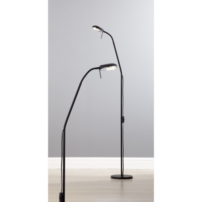 ASDA Task Floor Lamp - Black, Black AS3012