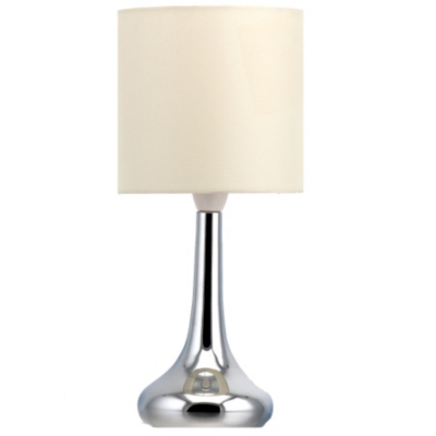 ASDA Chrome Table Lamp - Cream, Cream AS2794-CR
